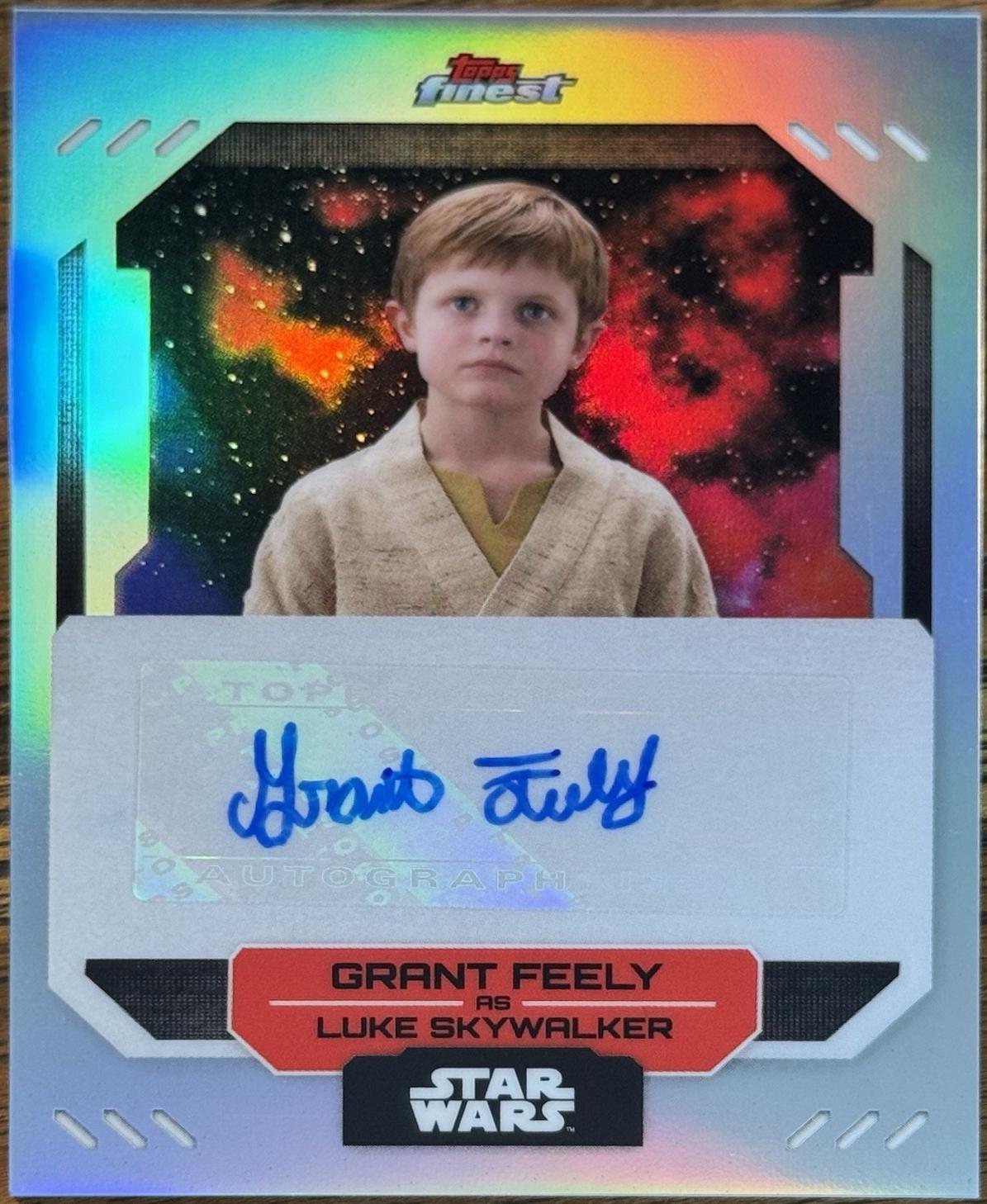 Grant Feely as Luke Skywalker [Red Wave Refractor] #FA-GF