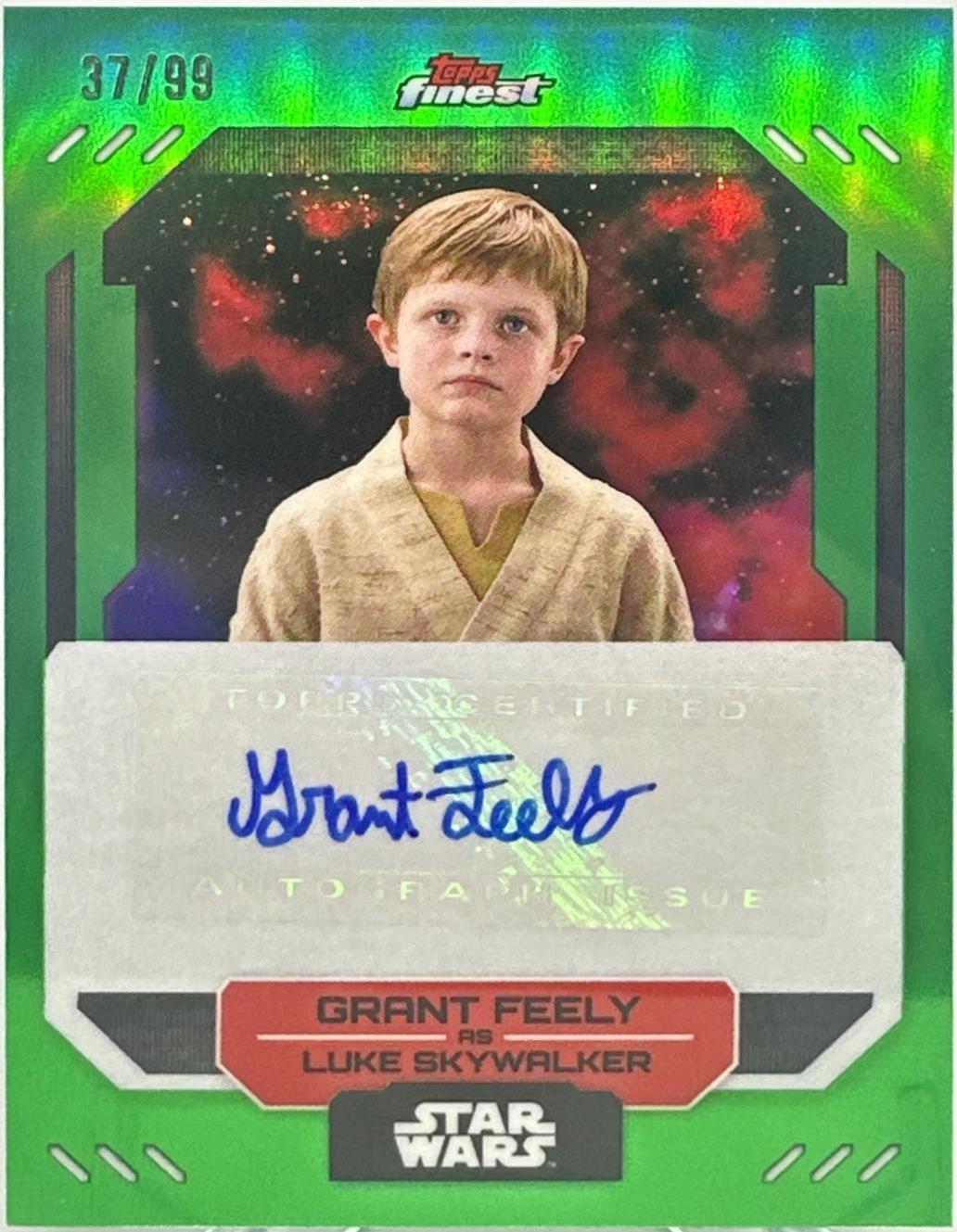 Grant Feely as Luke Skywalker [Green Refractor] #FA-GF