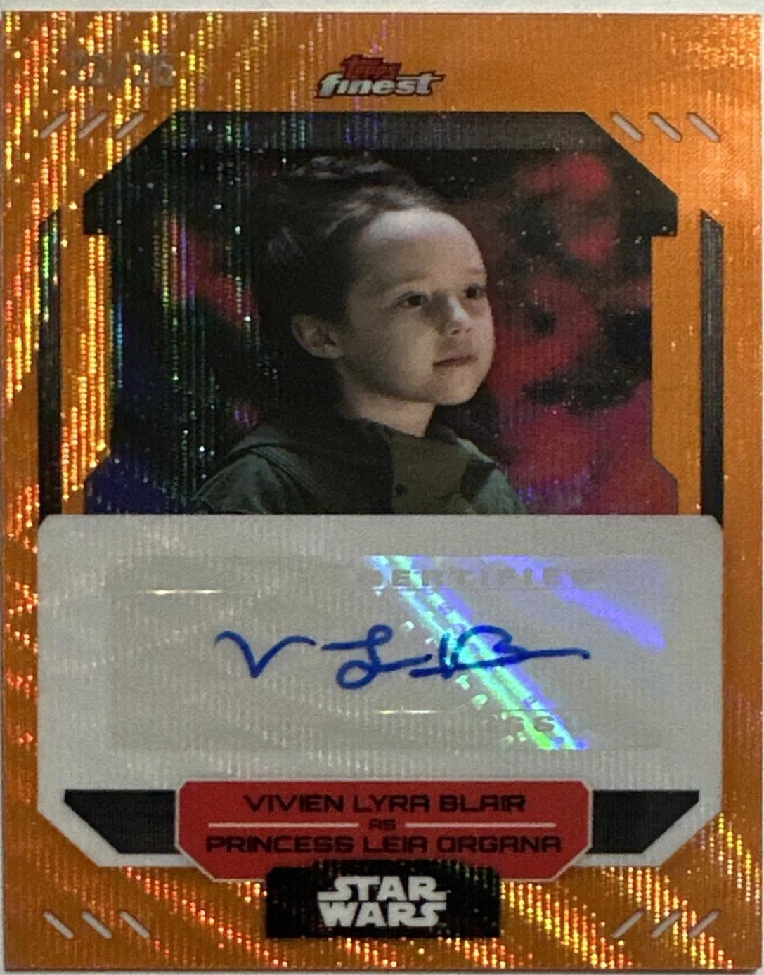 Vivien Lyra Blair as Princess Leia Organa [Orange Refractor] #FA-VB