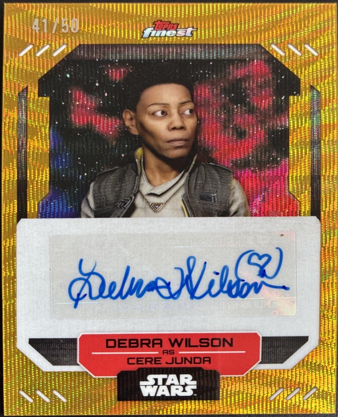 Debra Wilson as Cere Junda [Gold Wave Refractor] #FA-DW