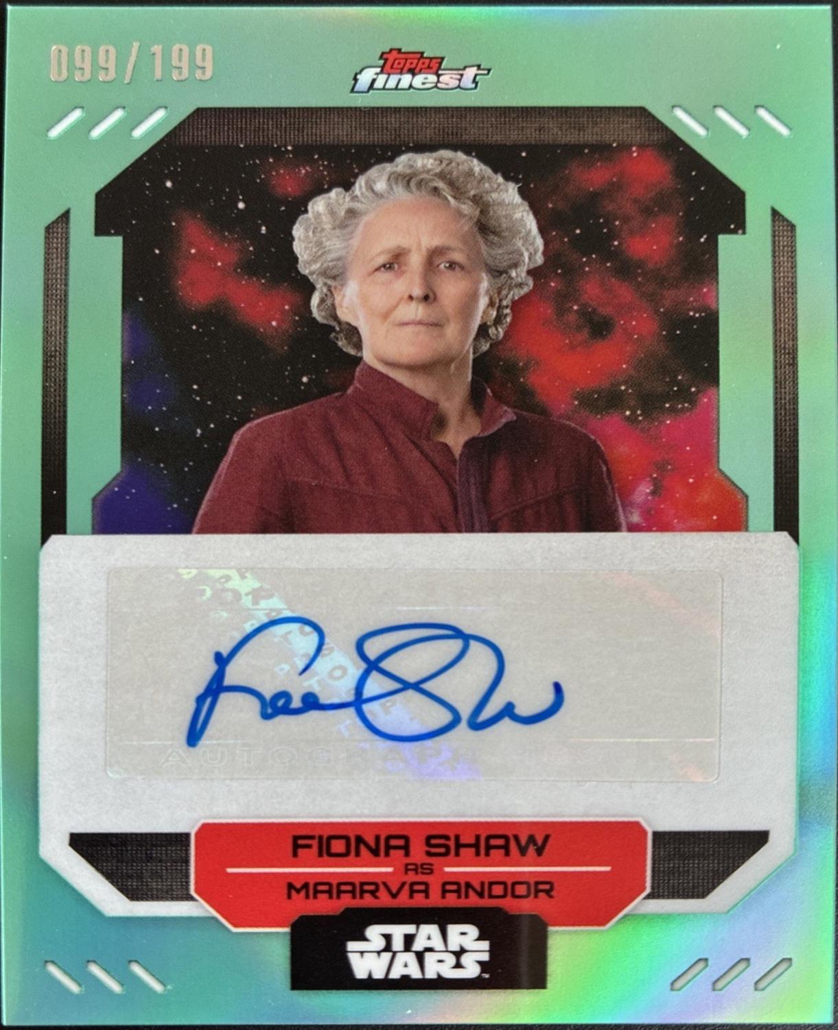 Fiona Shaw as Maarva Andor [Aqua Refractor] #FA-FS