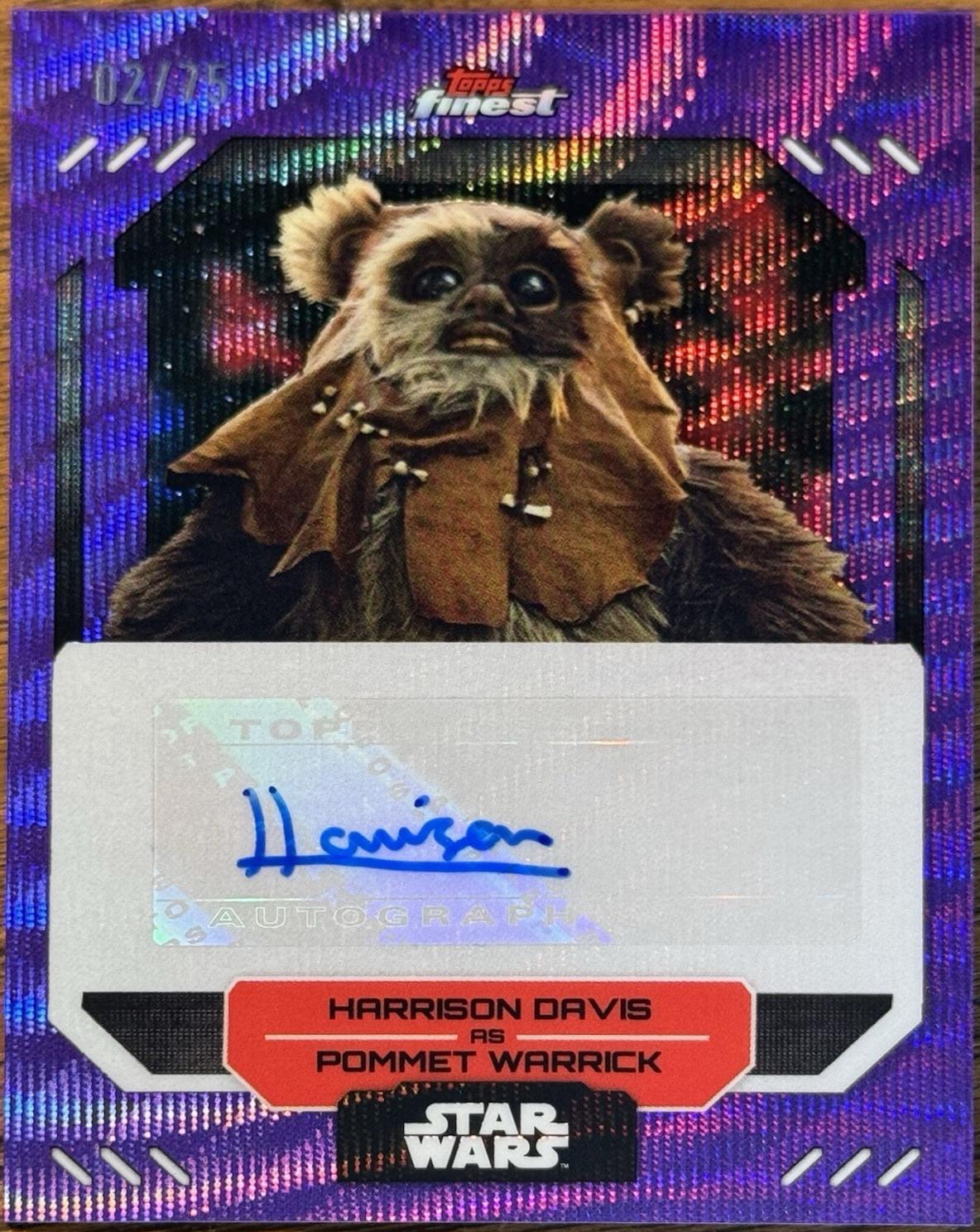 Harrison Davis as Pommet Warrick [Purple Refractor] #FA-HD