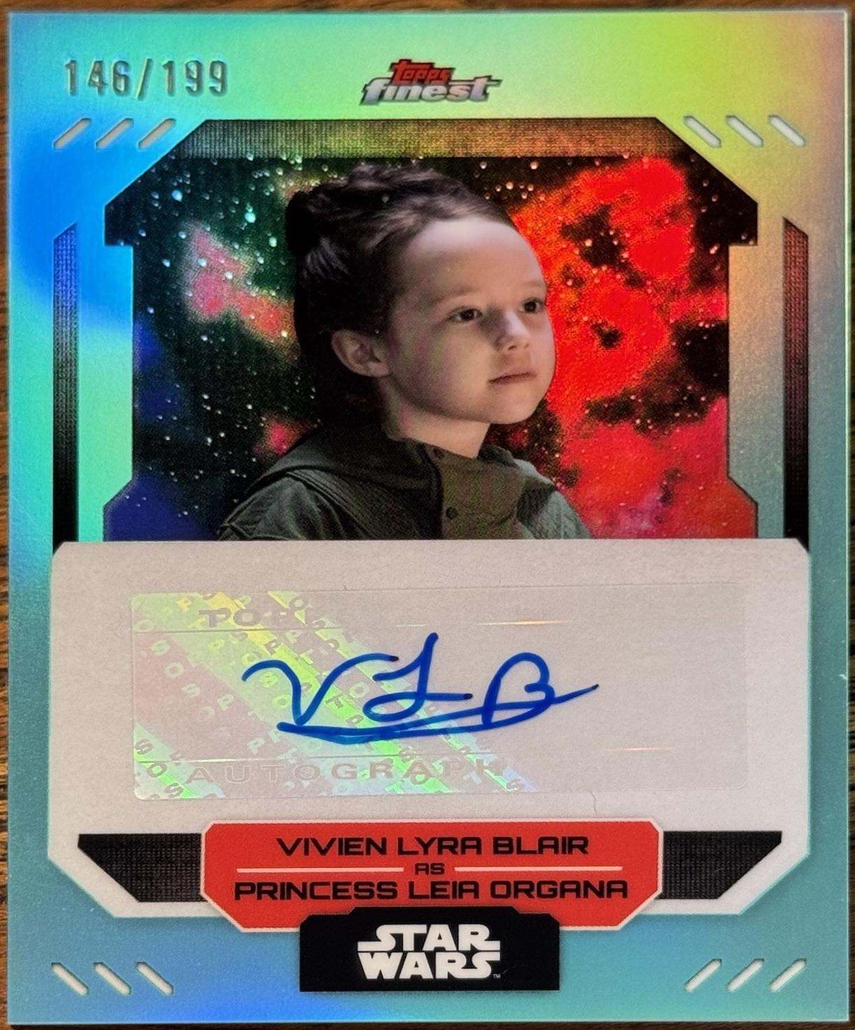 Vivien Lyra Blair as Princess Leia Organa [Aqua Refractor] #FA-VB