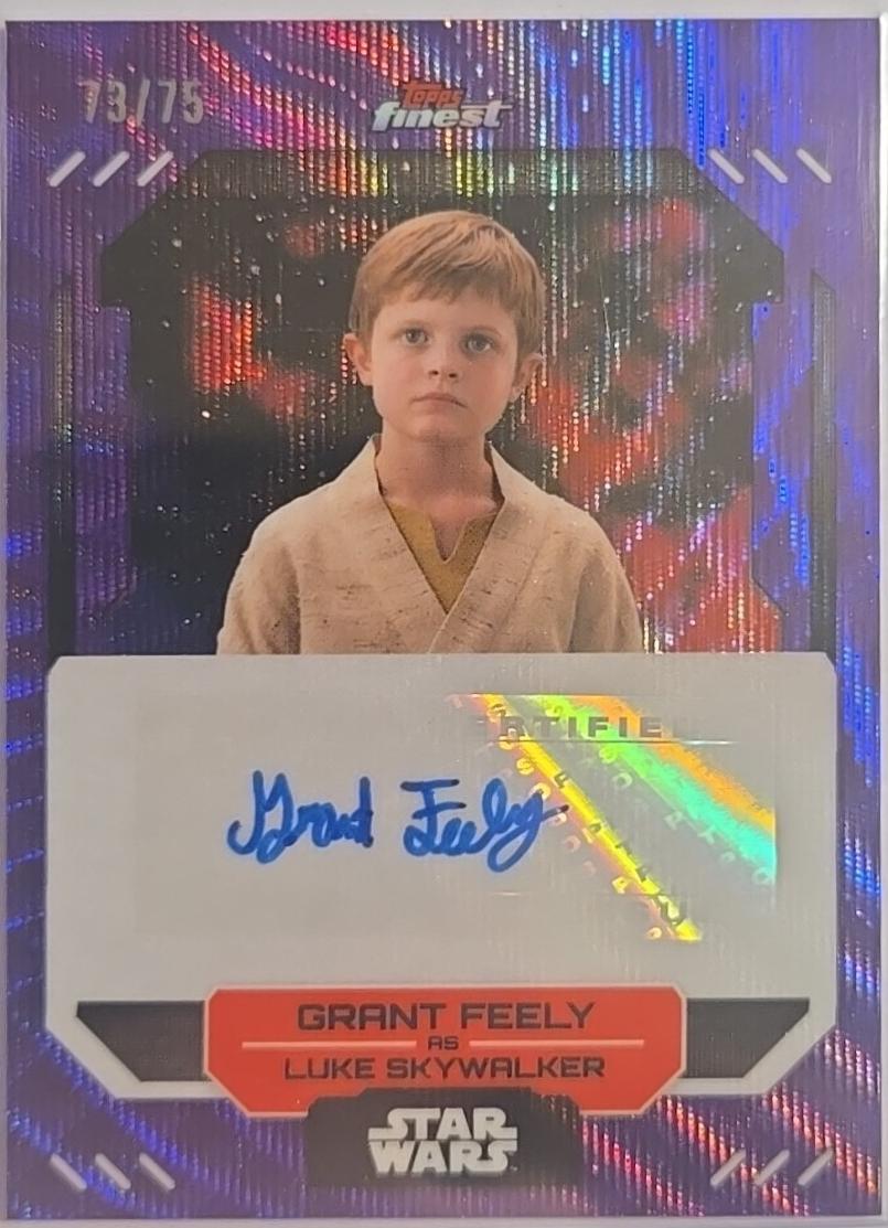 Grant Feely as Luke Skywalker [Purple Refractor] #FA-GF