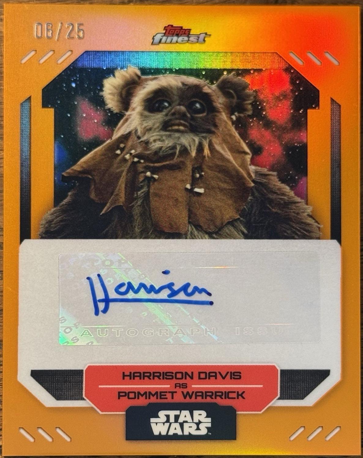 Harrison Davis as Pommet Warrick [Orange Refractor] #FA-HD