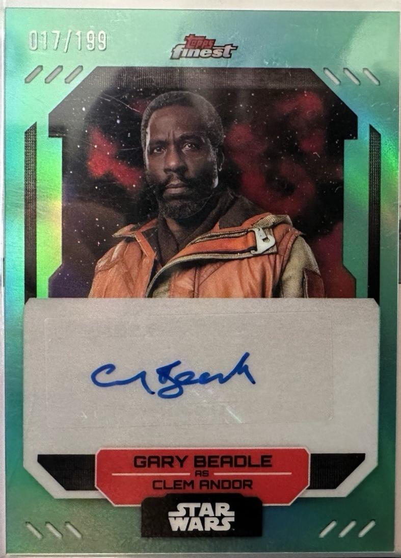 Gary Beadle as Clem Andor [Aqua Refractor] #FA-GB