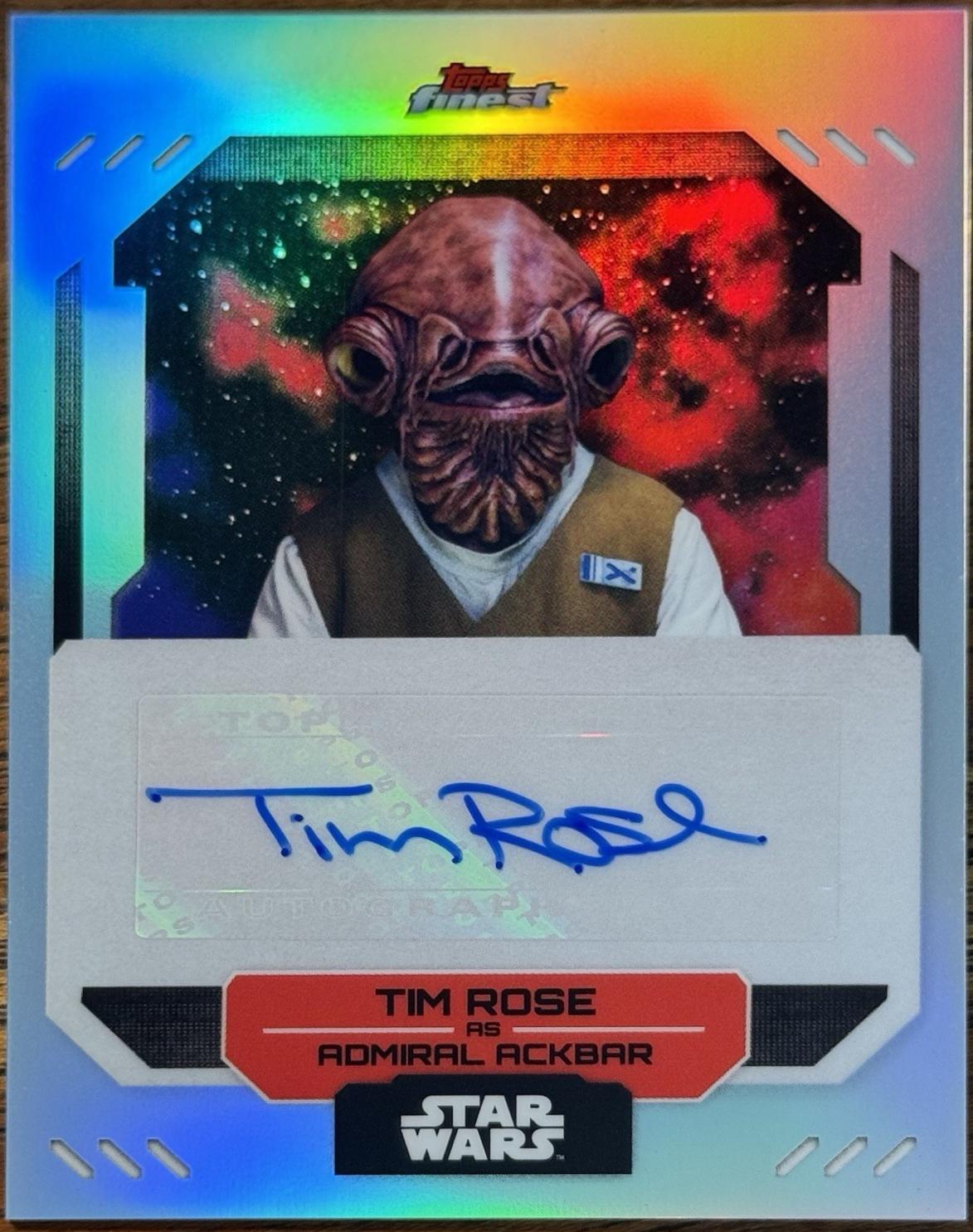 Tim Rose as Admiral Ackbar [Red Wave Refractor] #FA-TR
