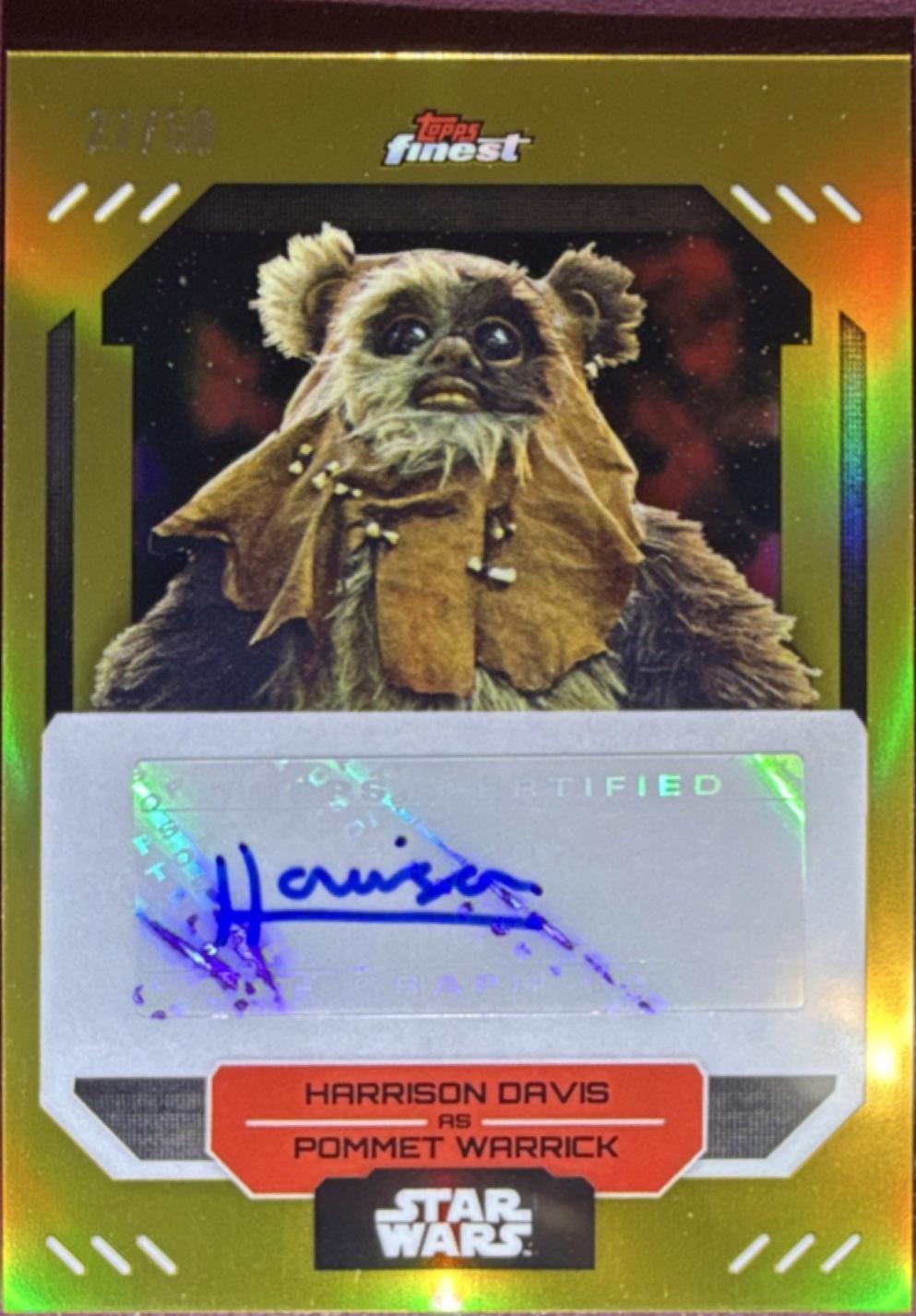 Harrison Davis as Pommet Warrick [Gold Refractor] #FA-HD