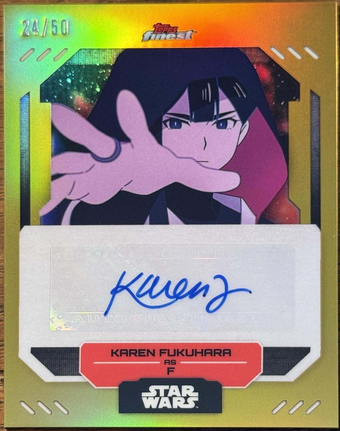 Karen Fukuhara as F [Gold Refractor] #FA-KF