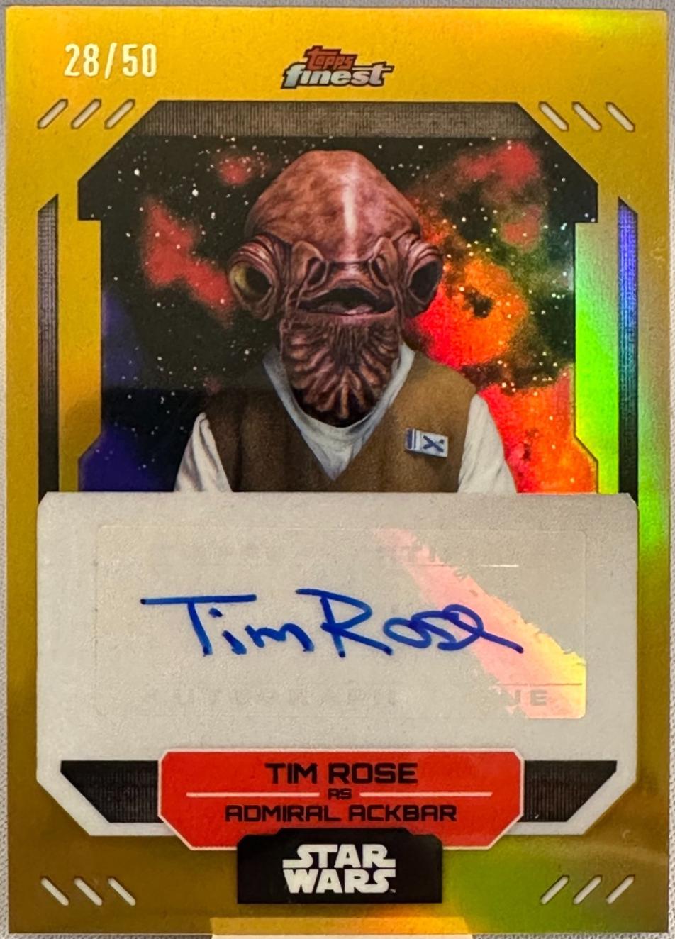 Tim Rose as Admiral Ackbar [Gold Refractor] #FA-TR