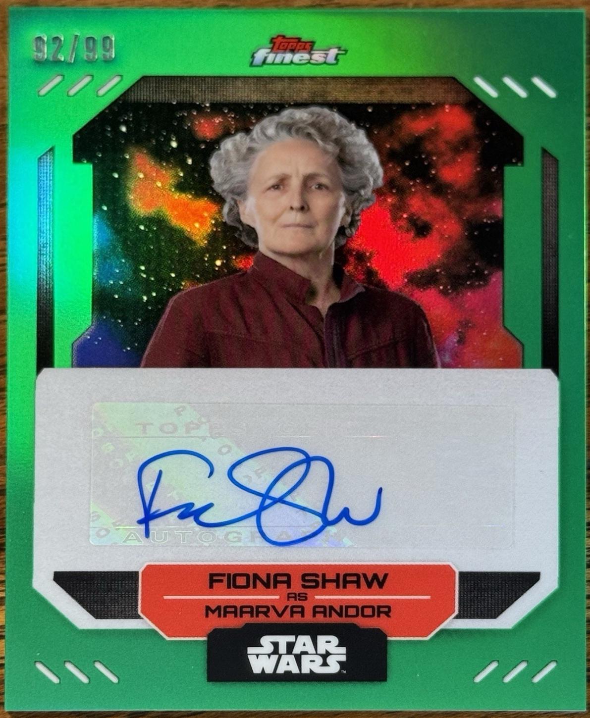 Fiona Shaw as Maarva Andor [Green Refractor] #FA-FS