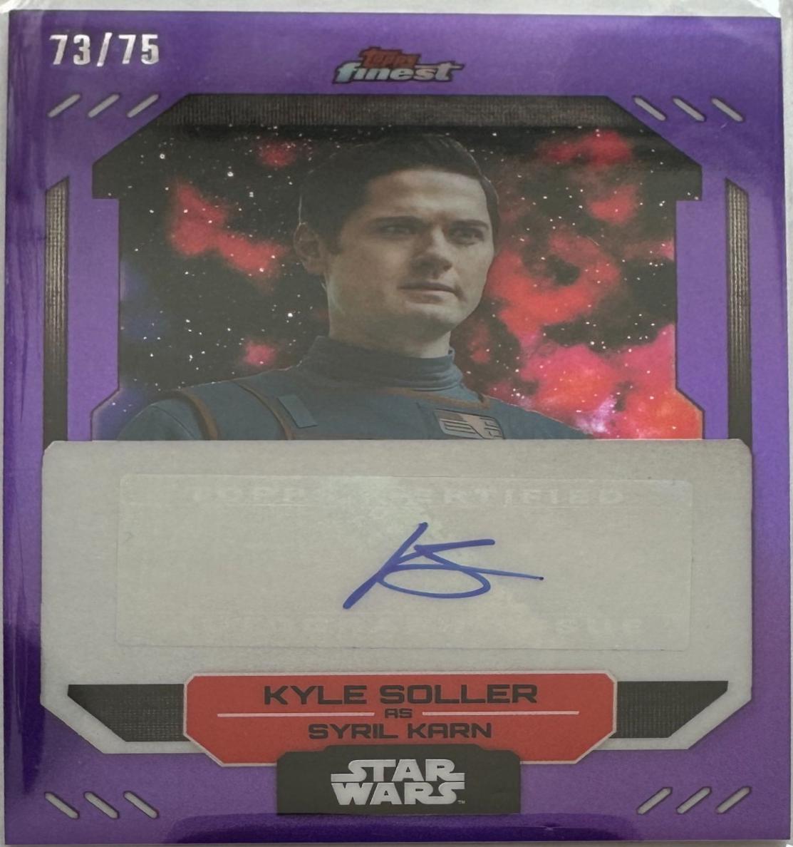 Kyle Soller as Syril Karn [Purple Refractor] #FA-KS