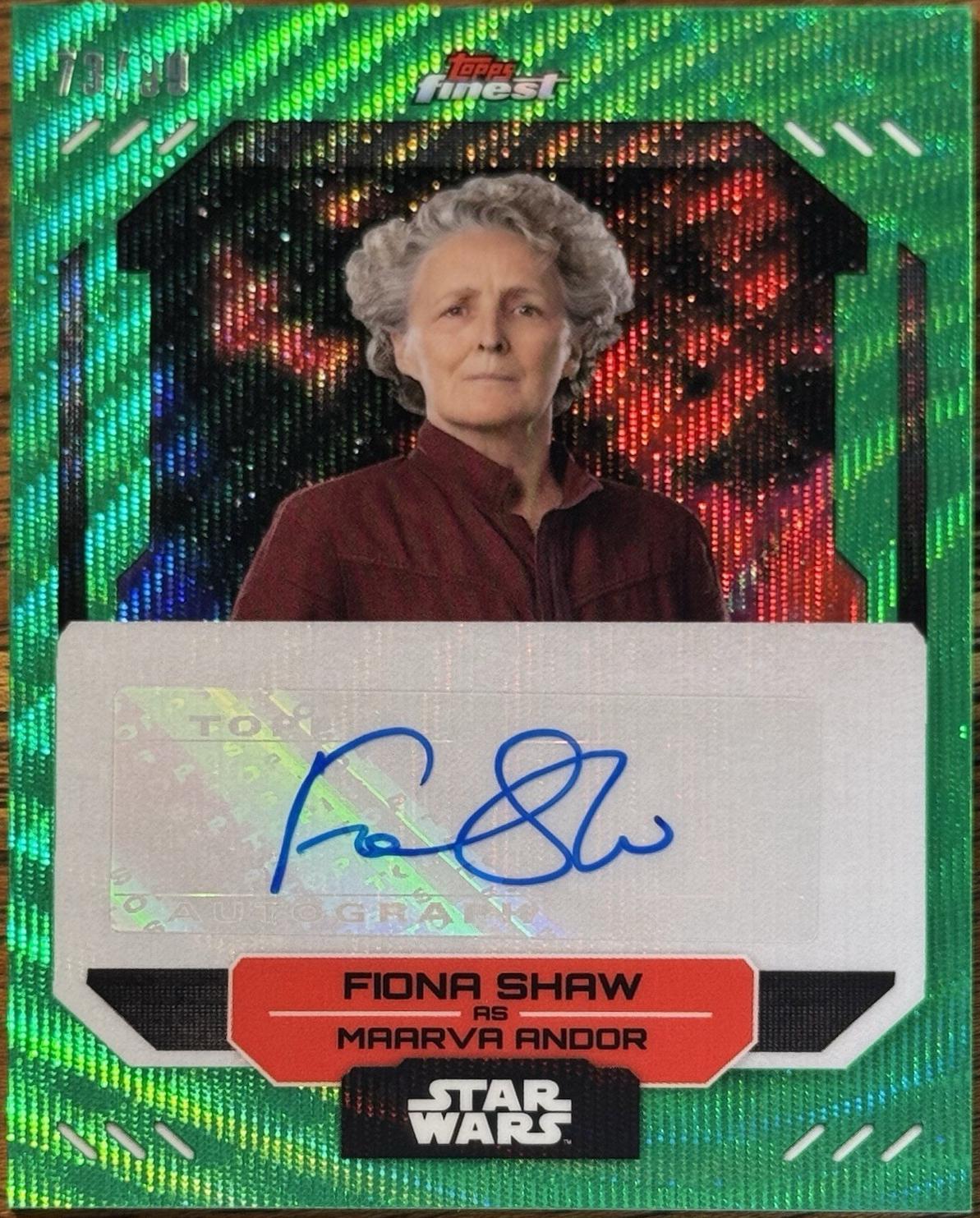Fiona Shaw as Maarva Andor [Green Wave Refractor] #FA-FS
