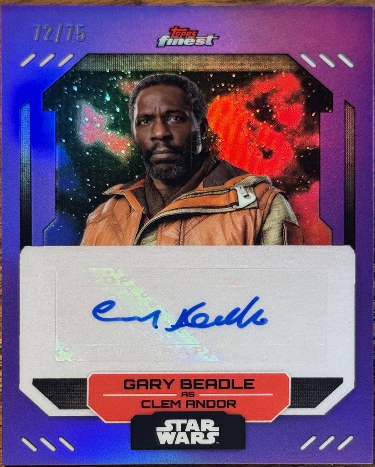 Gary Beadle as Clem Andor [Purple Refractor] #FA-GB