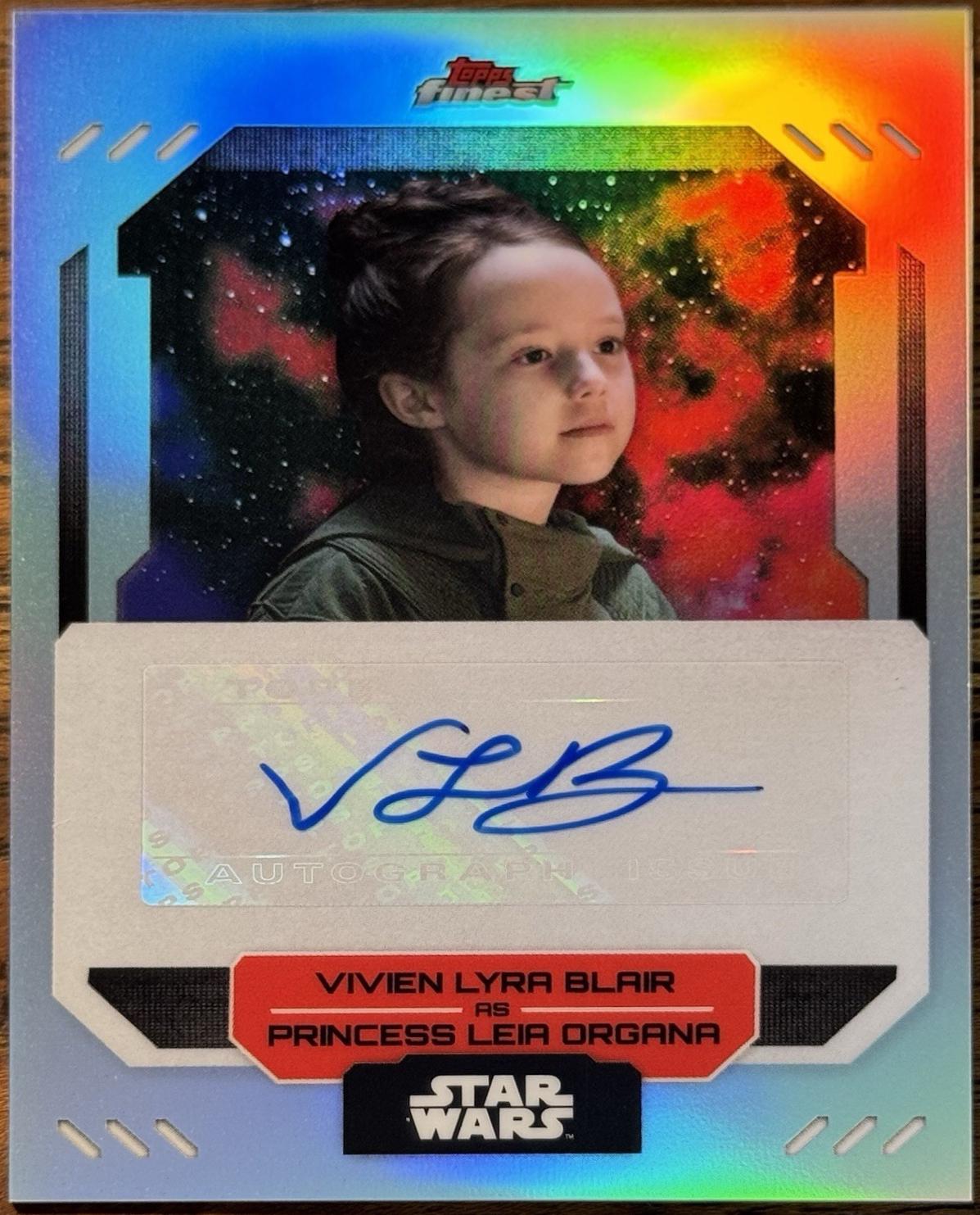 Vivien Lyra Blair as Princess Leia Organa [Red Wave Refractor] #FA-VB
