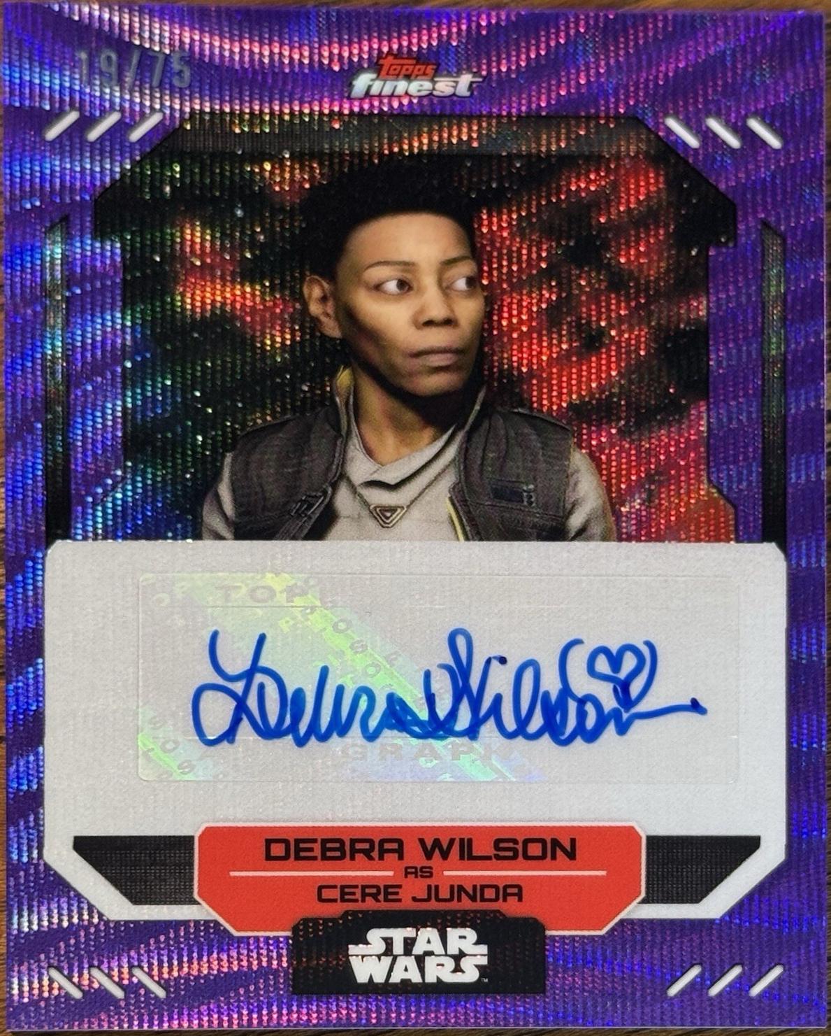 Debra Wilson as Cere Junda [Purple Wave Refractor] #FA-DW