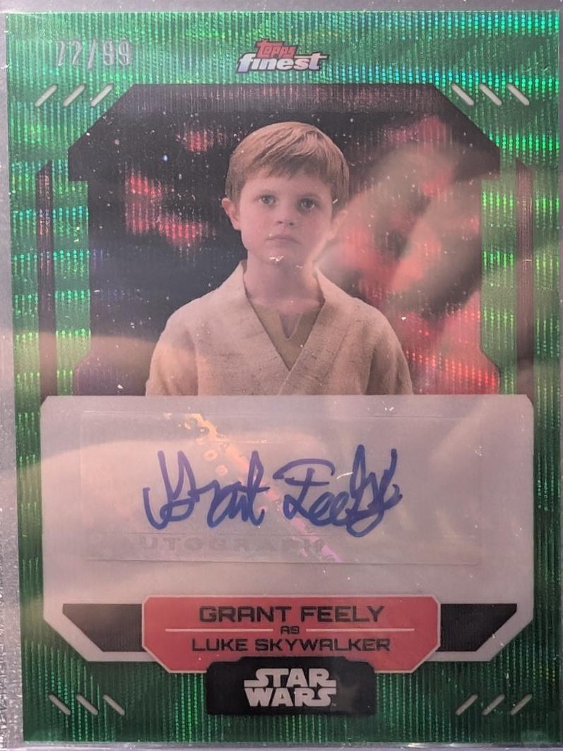 Grant Feely as Luke Skywalker [Green Wave Refractor] #FA-GF