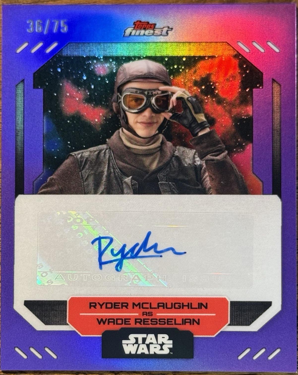 Ryder McLaughlin as Wade Resselian [Purple Refractor] #FA-RM