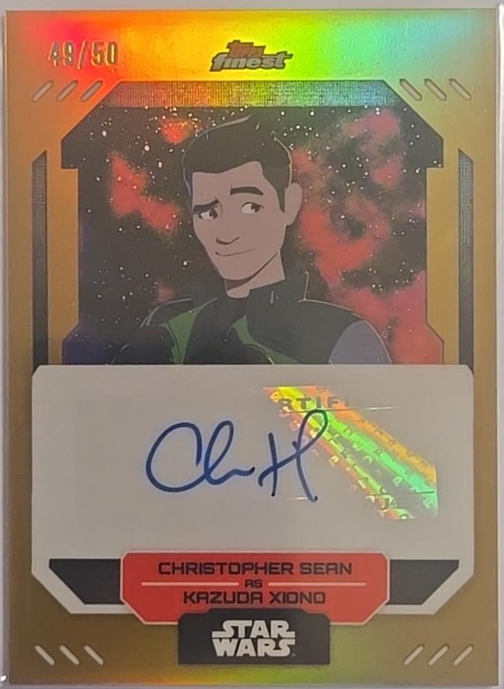 Christopher Sean as Kazuda Xiono [Gold Refractor] #FA-CS