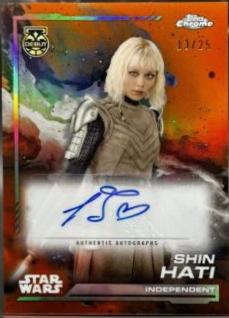 Ivanna Sakhno as Shin Hati [Rebel Orange Refractor] #AU-IS
