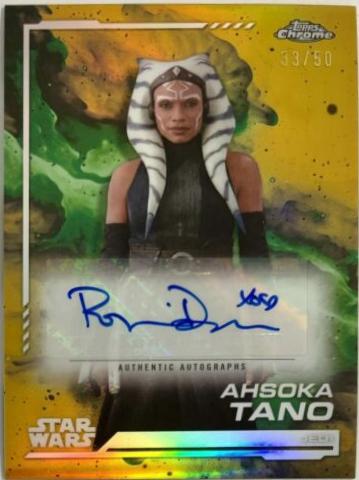 Rosario Dawson as Ahsoka Tano [Gold Refractor] #AU-RD