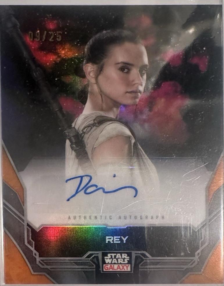 Daisy Ridley as Rey [Orange Refractor] #A-RI