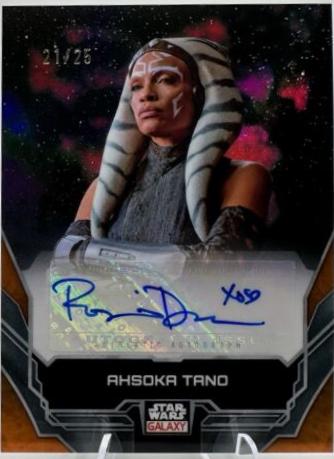 Rosario Dawson as Ahsoka Tano [Orange Refractor] #A-RD