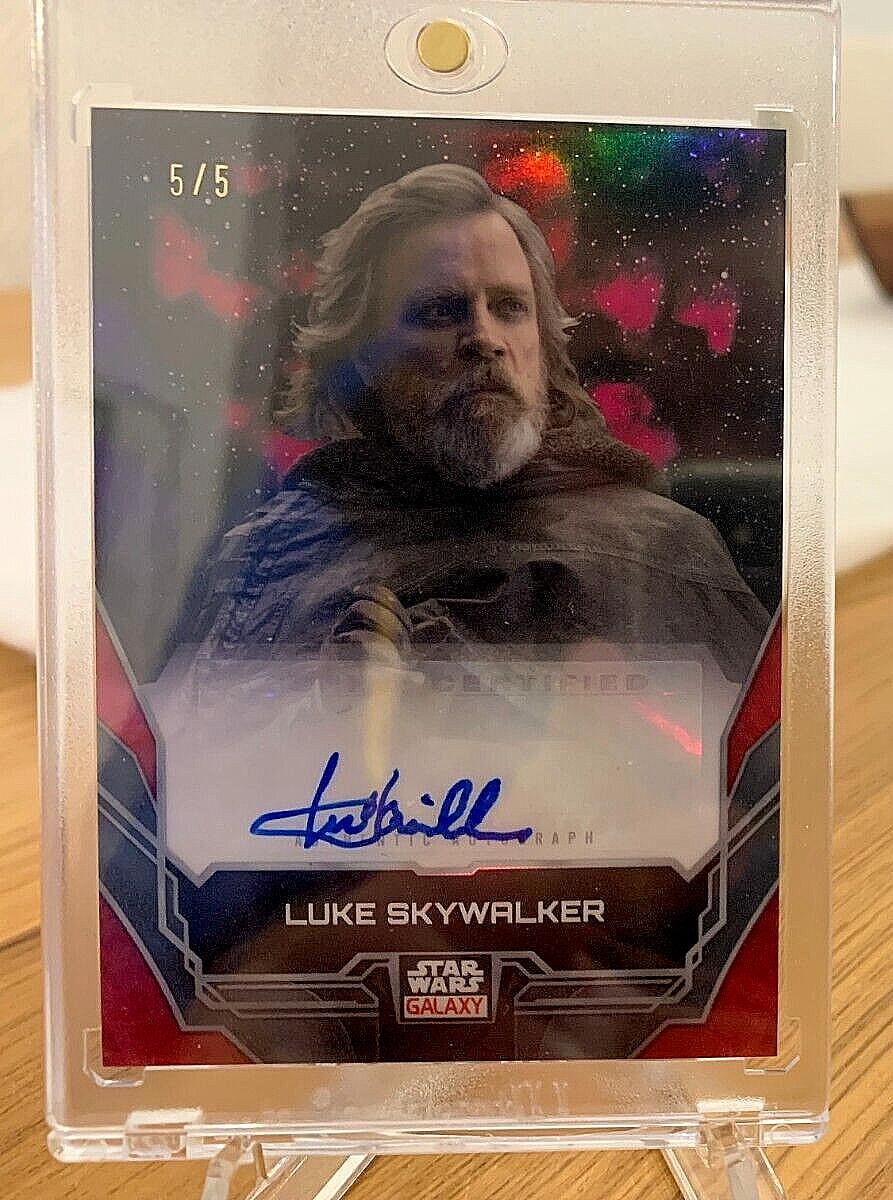 Mark Hamill as Luke Skywalker [Red Refractor] #A-MH