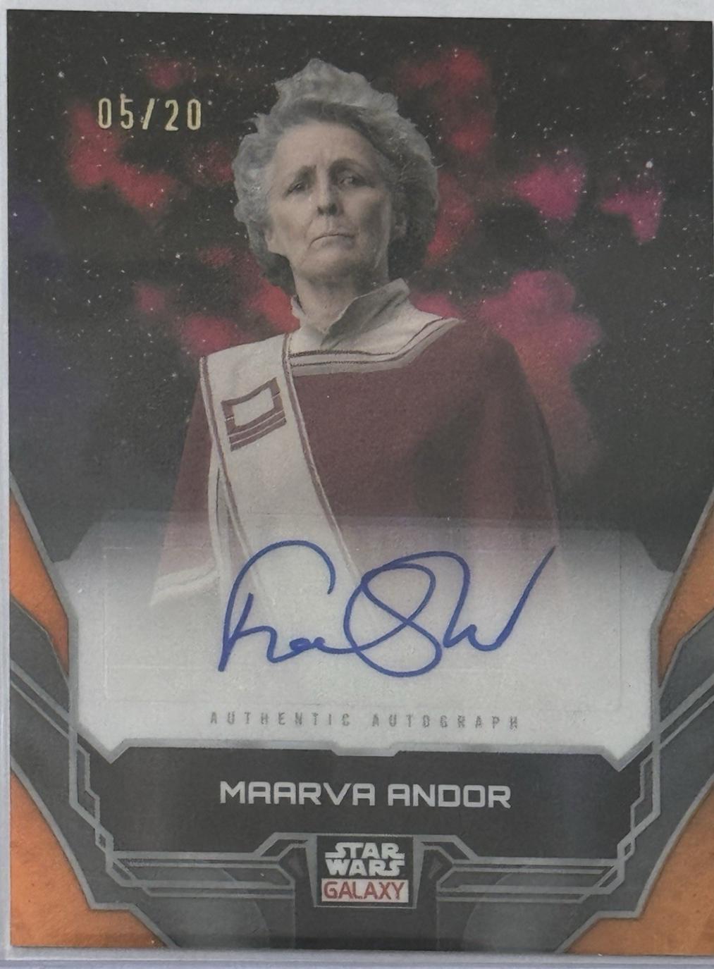 Fiona Shaw as Maarva Andor [Orange Refractor] #A-FS