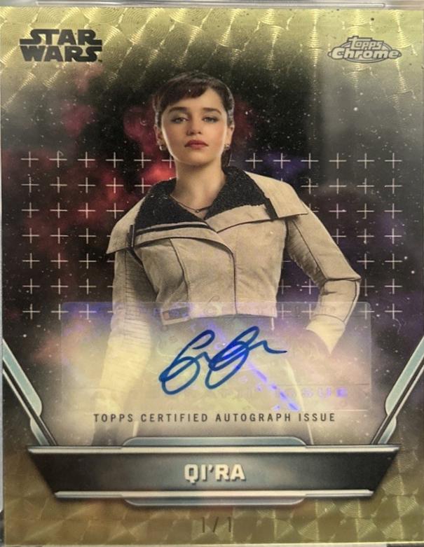 Emilia Clarke as Qi'ra [Superfractor] #A-EC