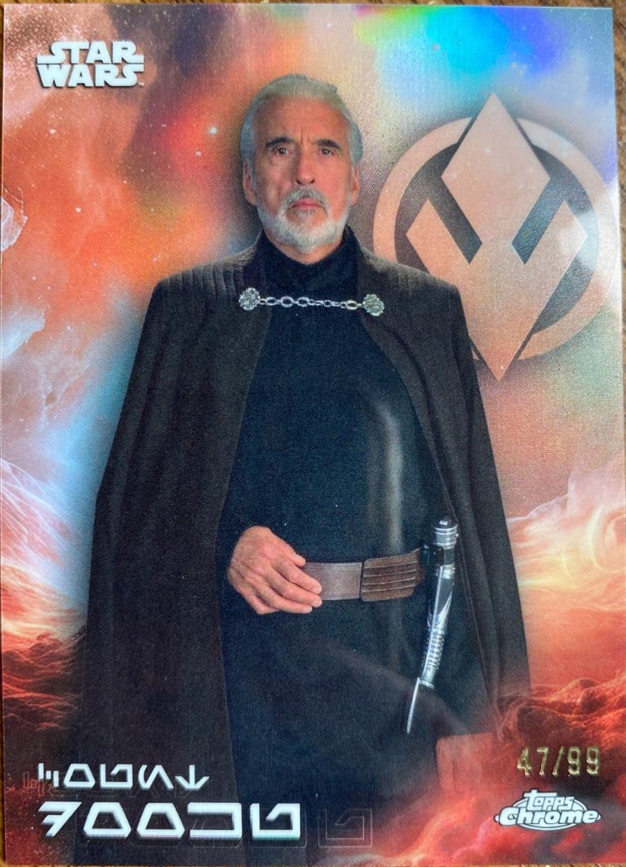 Count Dooku [Mustafar Black Refractor] #AV-27