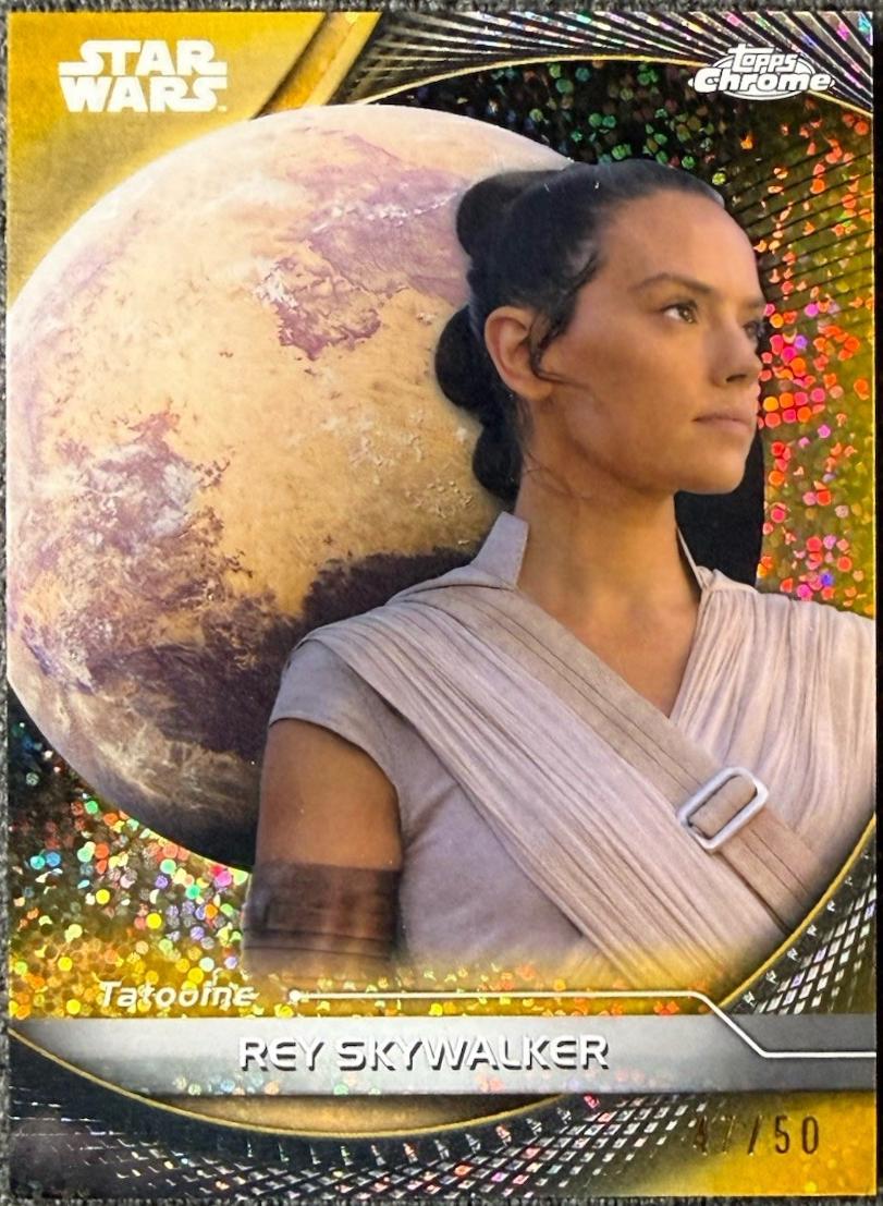 Rey Skywalker [Gold Galactic Dust Refractor] #93