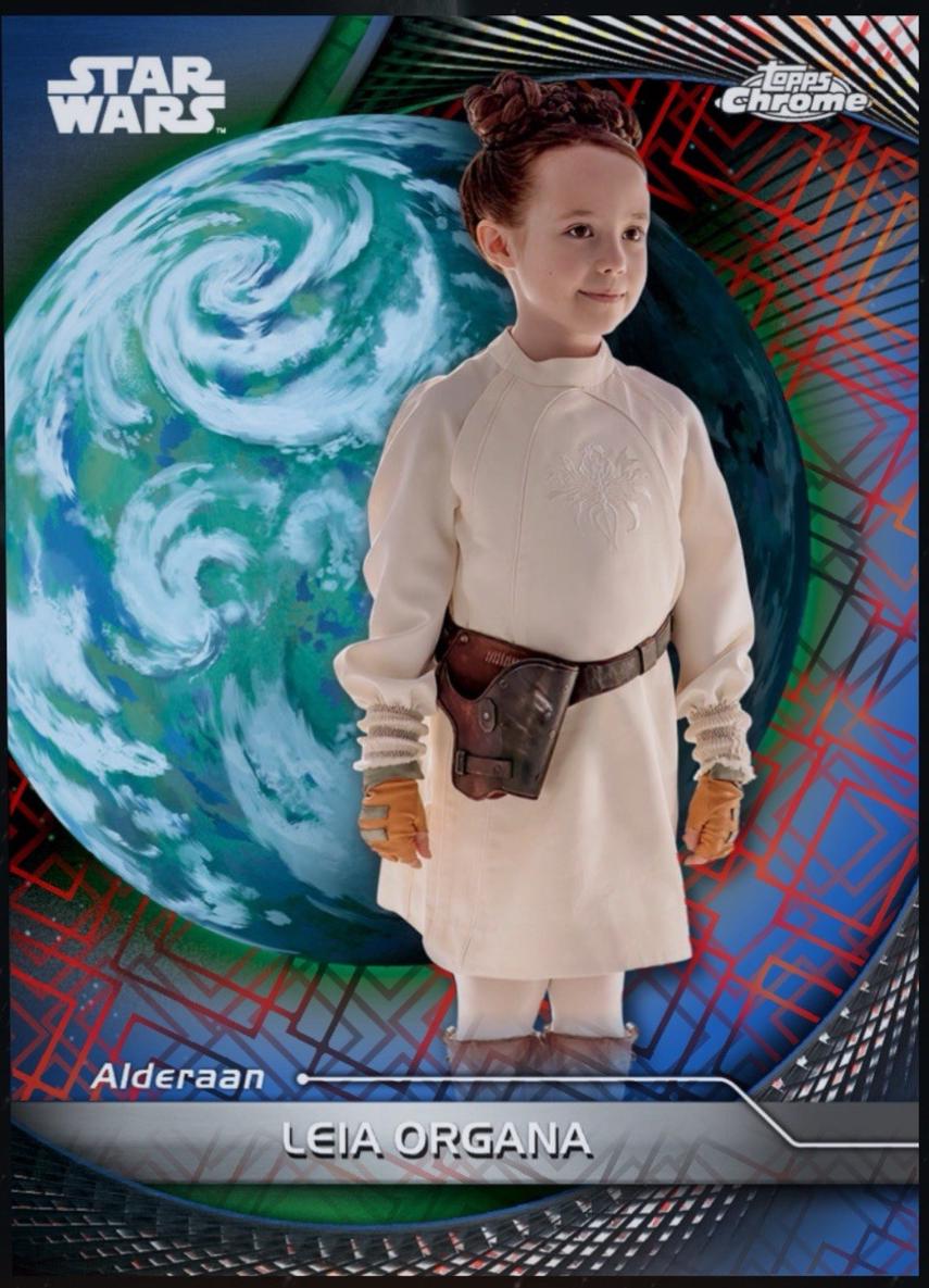Leia Organa [Blue Lazer Refractor] #10