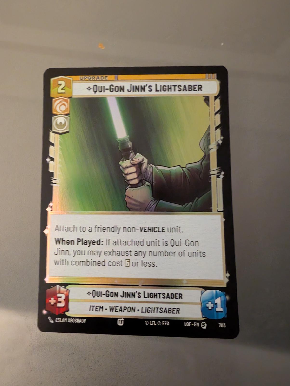 Qui Gon Jinn's Lightsaber [Foil] #703