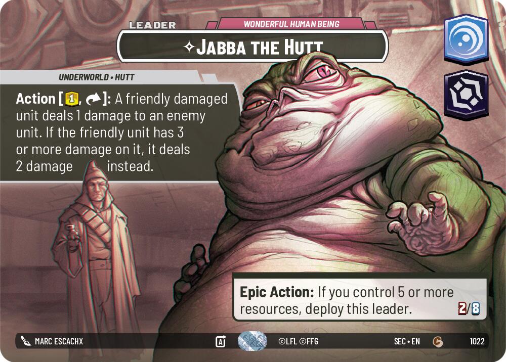 Jabba the Hutt - Wonderful Human Being [Showcase Foil] #1022