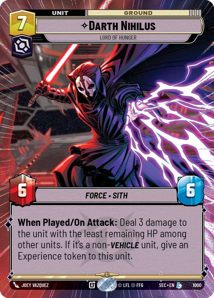 Darth Nihilus - Lord of Hunger [Hyperspace Foil] #1000