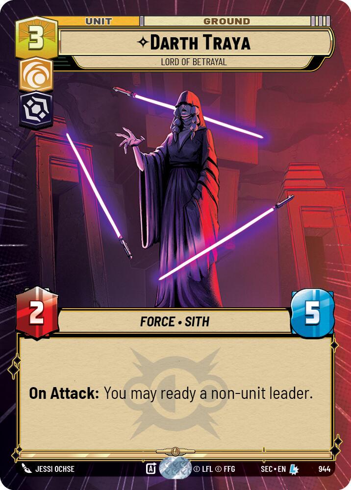 Darth Traya - Lord of Betrayal [Hyperspace Foil] #944