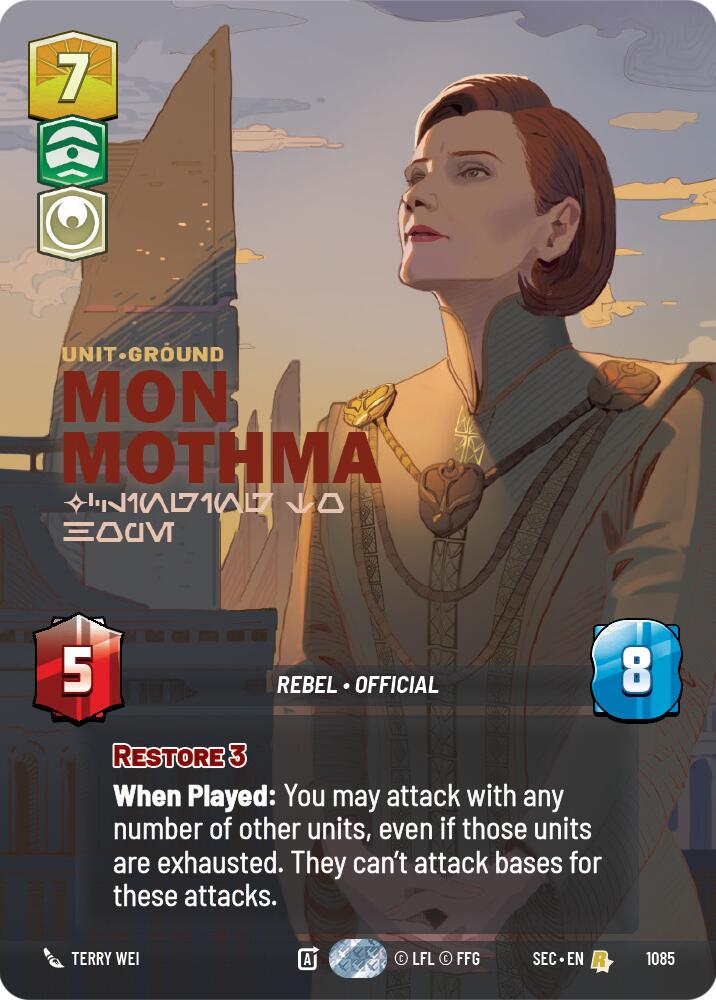 Mon Mothma - Clinging to Hope [Prestige Foil] #1085