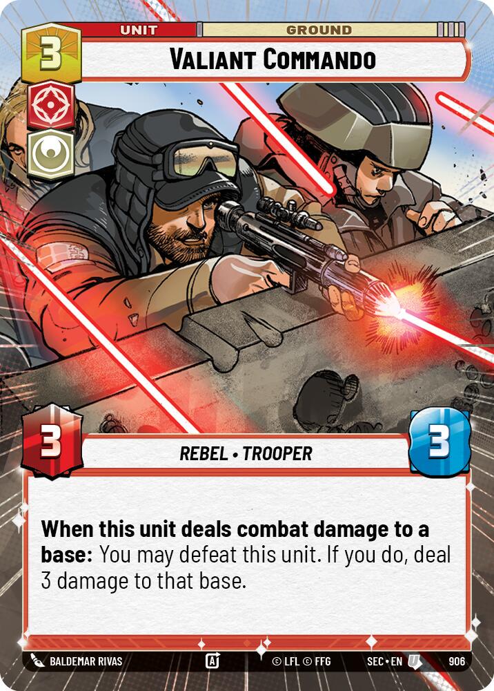 Valiant Commando [Hyperspace Foil] #906