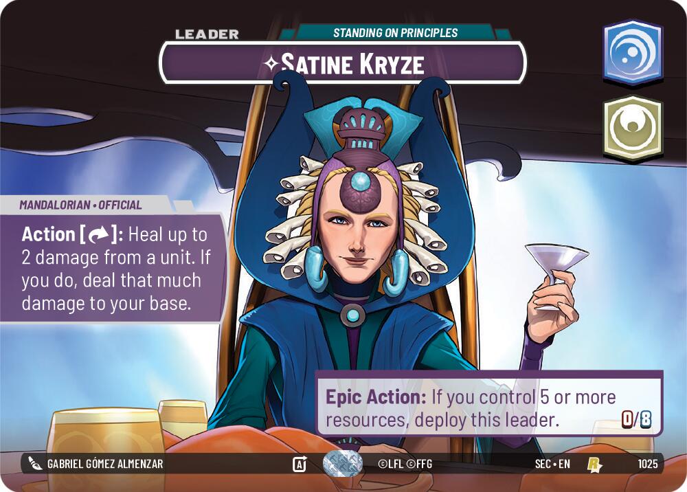 Satine Kryze - Standing on Principles [Showcase Foil] #1025