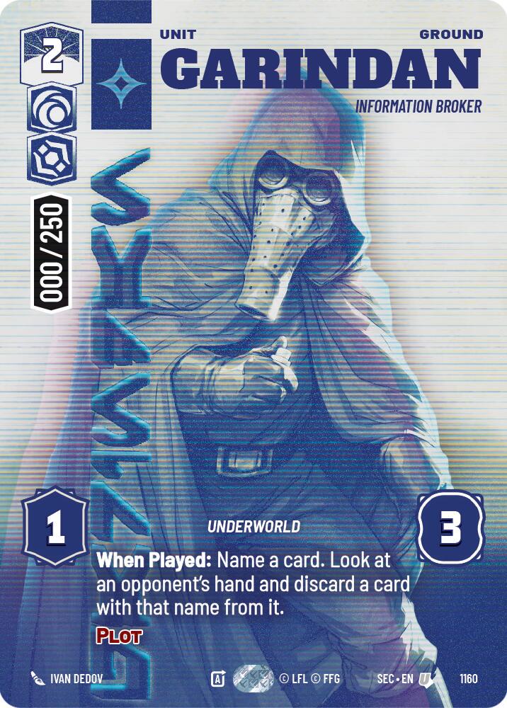 Garindan - Information Broker [Serialized] #1160