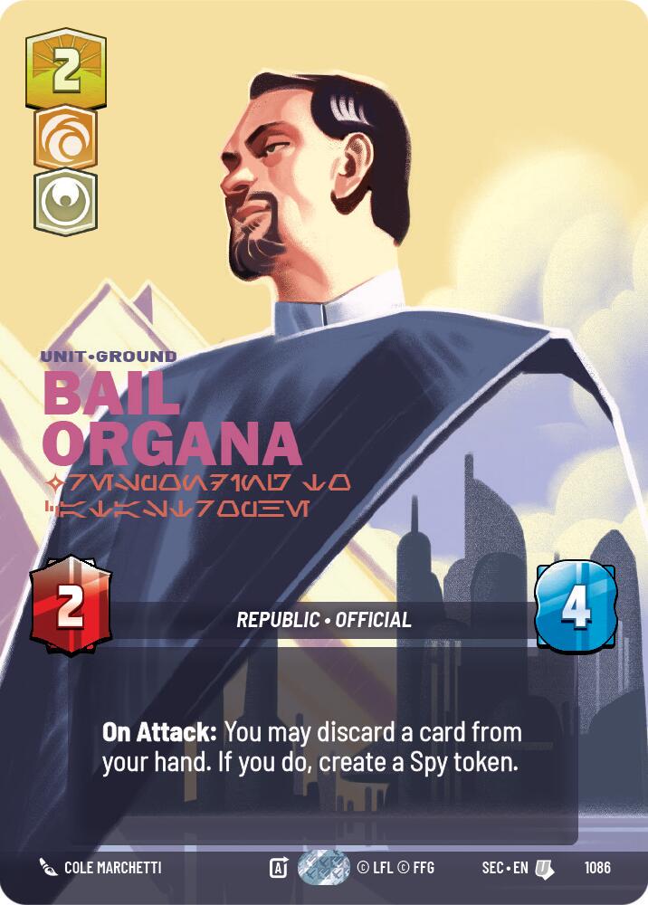Bail Organa - Responding to Catastrophe [Prestige Foil] #1086