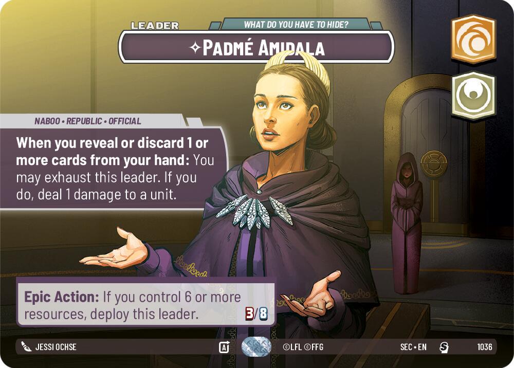 Padme Amidala - What Do You Have to Hide? [Showcase Foil] #1036