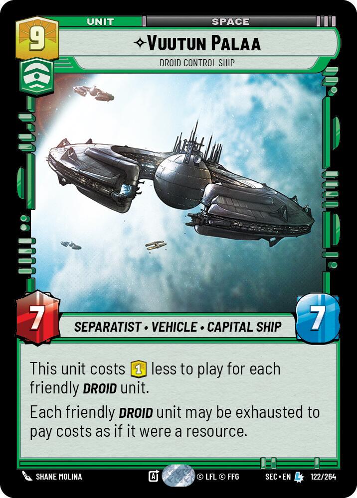 Vuutun Palaa - Droid Control Ship #122