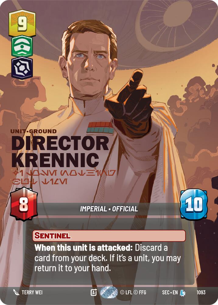 Director Krennic - I Lose Nothing But Time [Prestige Foil] #1093