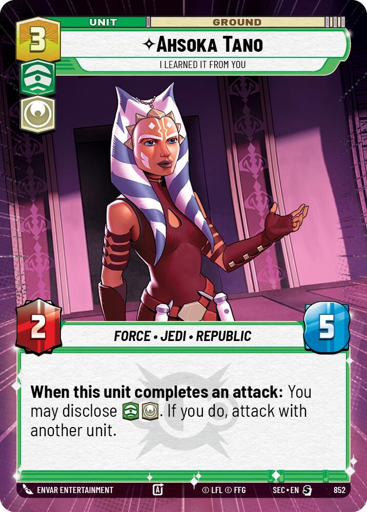Ahsoka Tano - I Learned It from You [Hyperspace Foil] #852