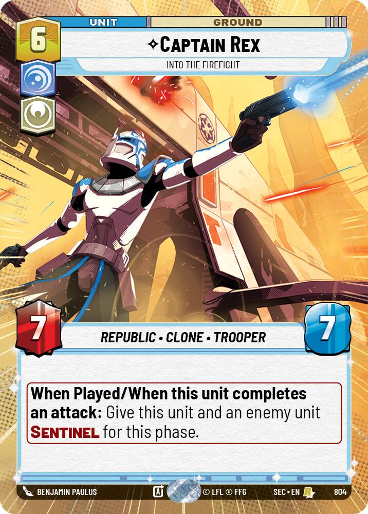 Captain Rex - Into the Firefight [Hyperspace Foil] #804
