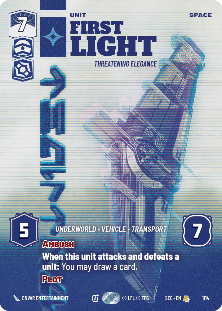 First Light - Threatening Elegance [Prestige Foil] #1114