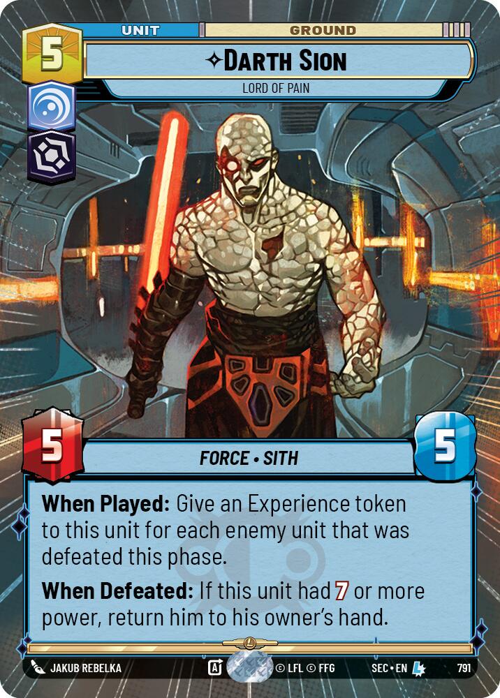 Darth Sion - Lord of Pain [Hyperspace Foil] #791