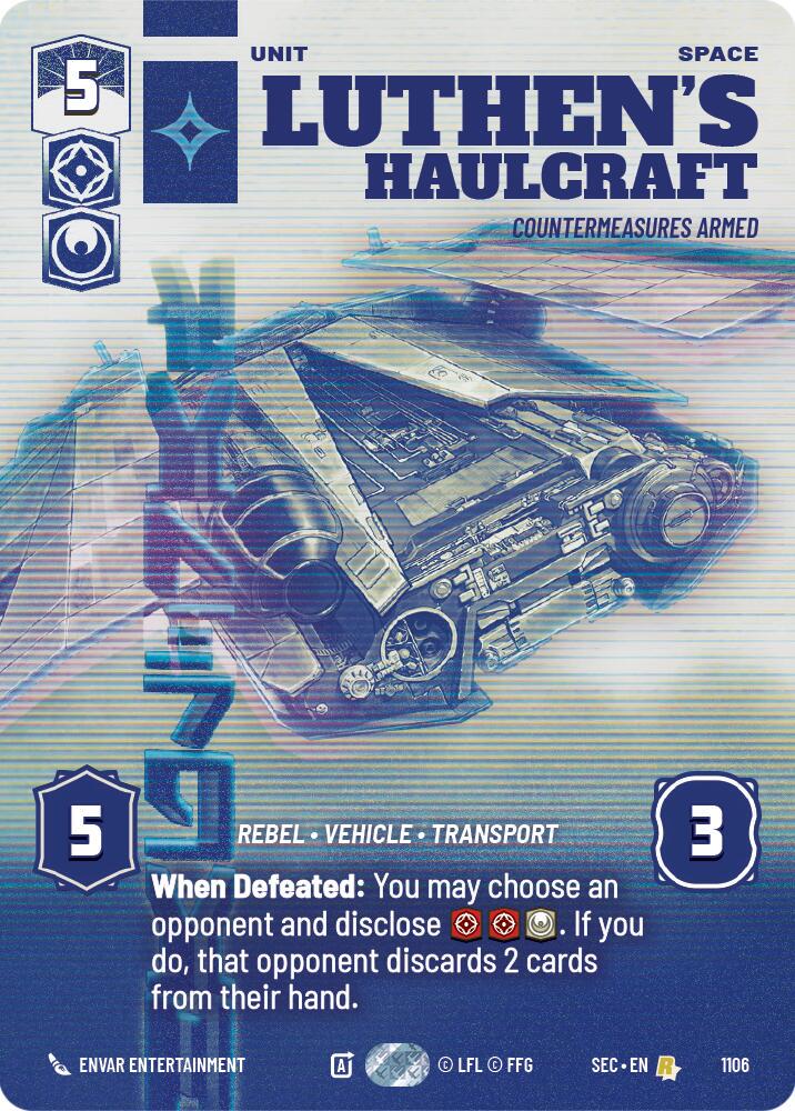 Luthen's Haulcraft - Countermeasures Armed [Prestige Foil] #1106